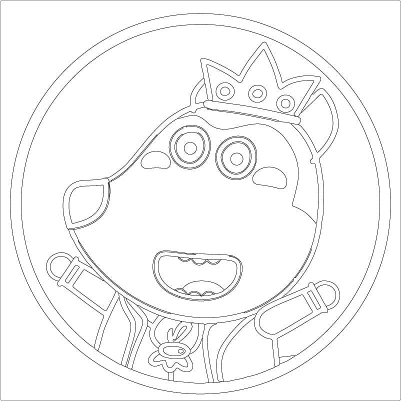 Free printable Wolfoo coloring page #185577 from Cartoon Characters collection