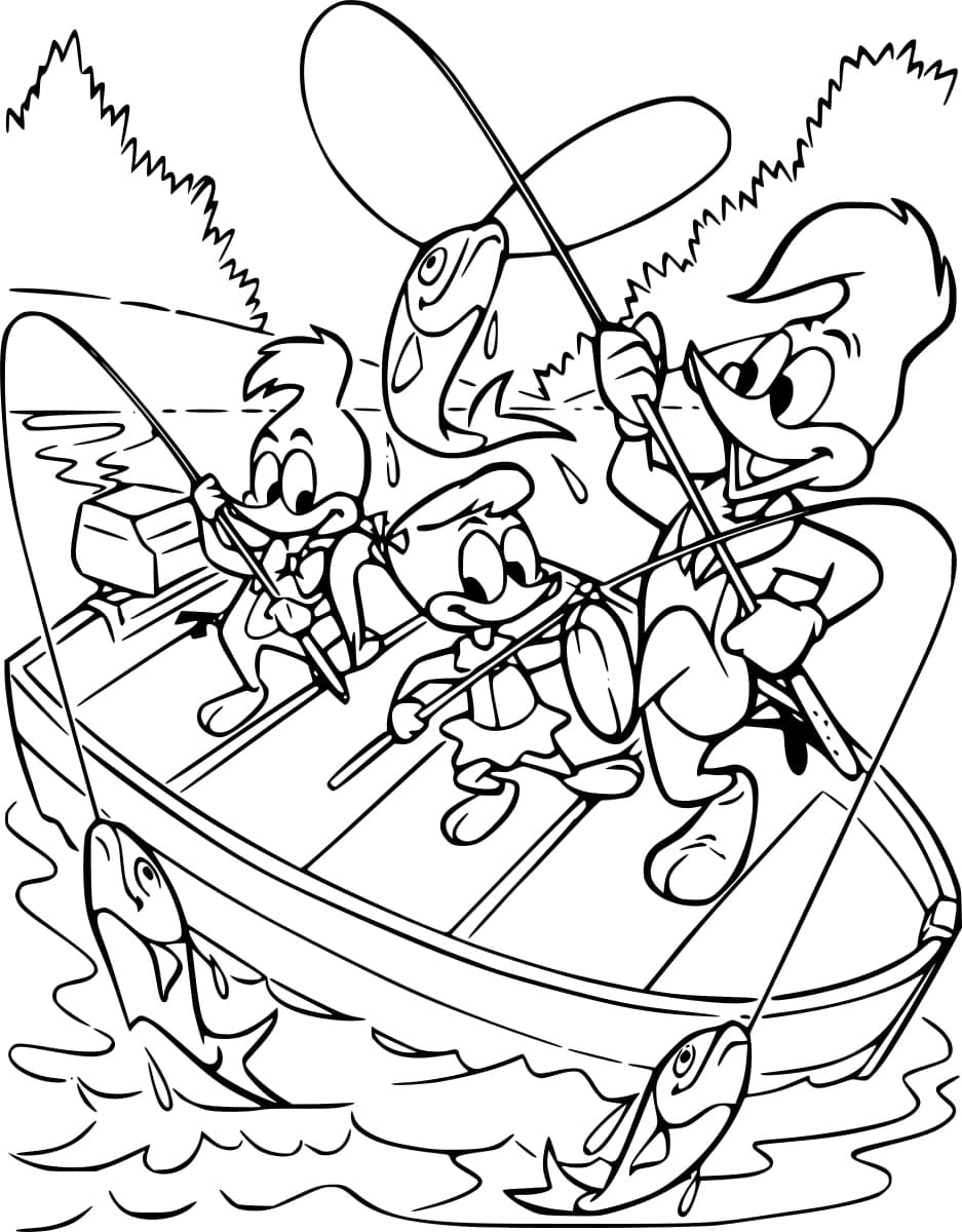 Free printable Woody Woodpecker coloring page #208896 from Cartoon Characters collection