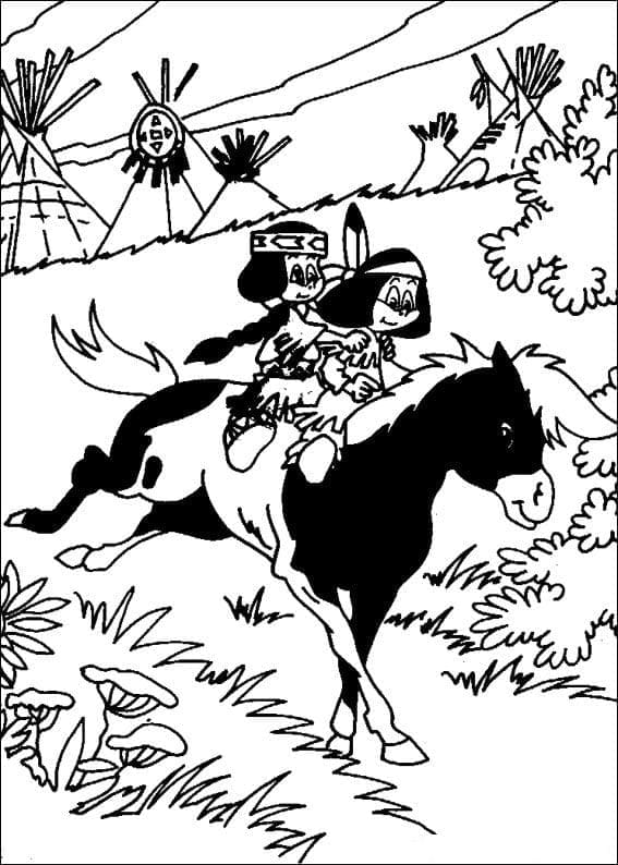 Free printable Yakari coloring page #201077 from Cartoon Characters collection
