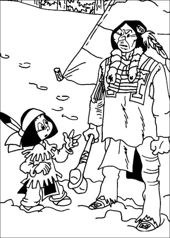 Free printable Yakari coloring page #201095 from Cartoon Characters collection