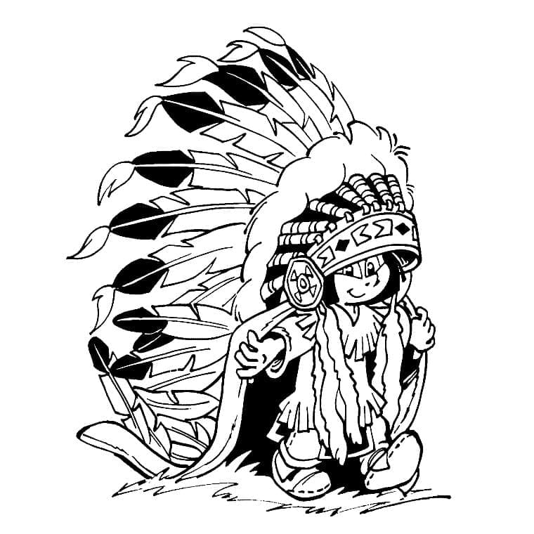 Free printable Yakari coloring page #201097 from Cartoon Characters collection