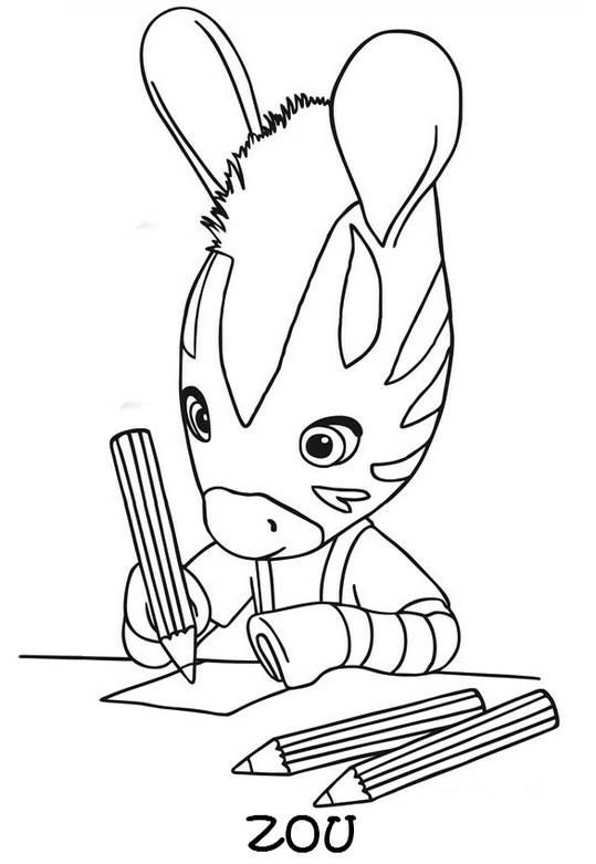 Free printable Zou coloring page #24575 from Cartoon Characters collection