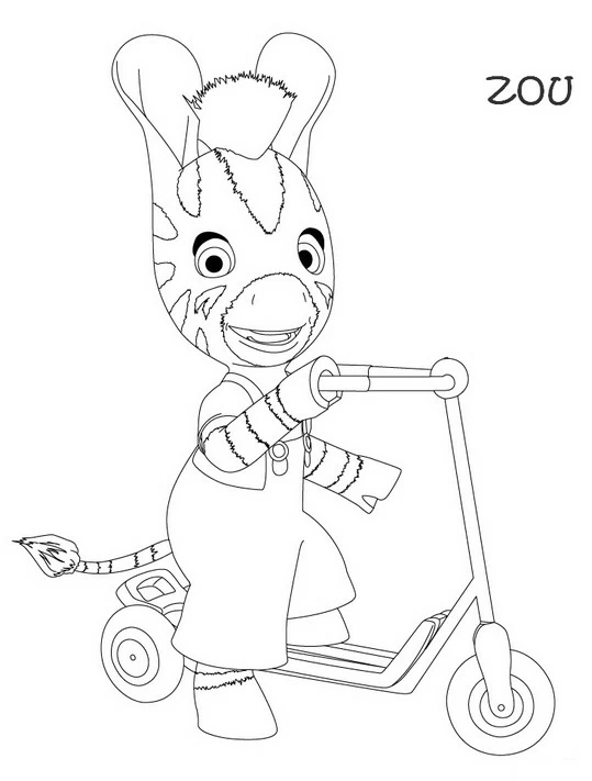 Free printable Zou coloring page #24577 from Cartoon Characters collection Free printable Zou coloring page #24577 from Cartoon Characters collection