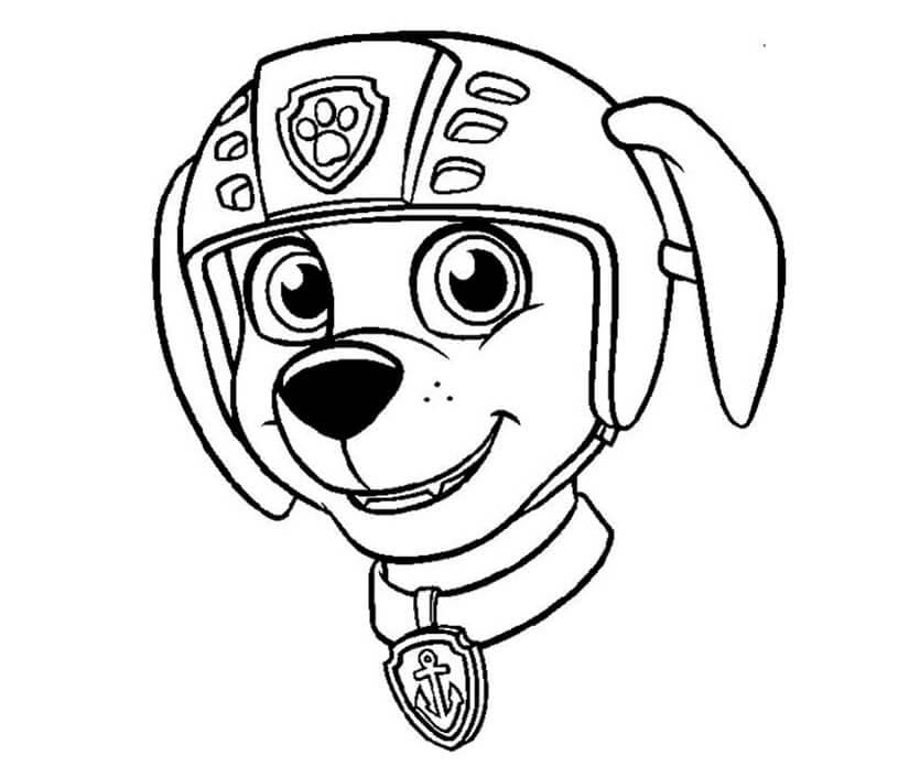 Free printable Zuma PAW Patrol coloring page #181688 from Cartoon Characters collection