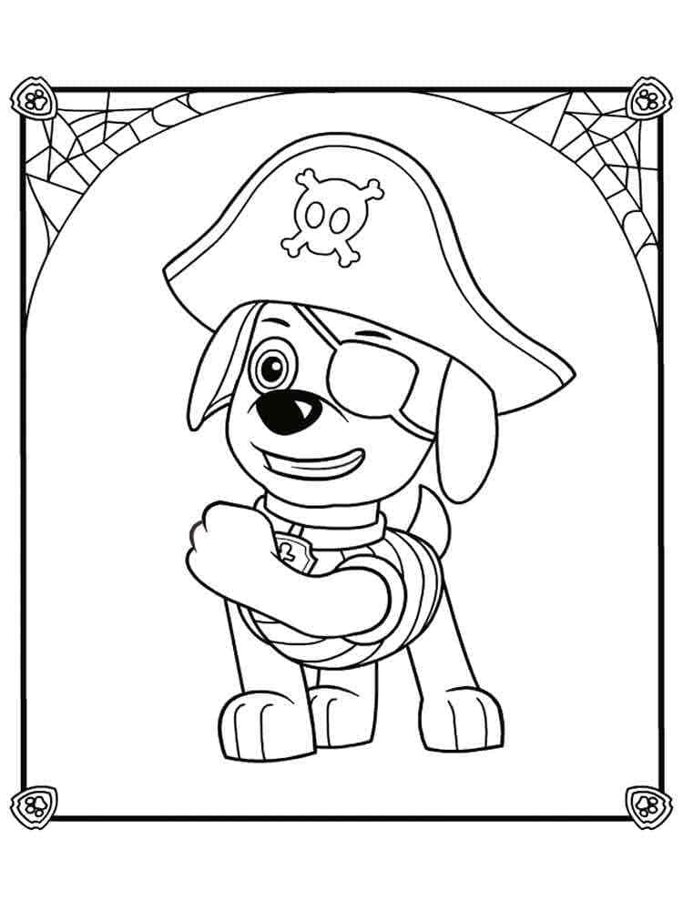 Free printable Zuma PAW Patrol coloring page #181694 from Cartoon Characters collection