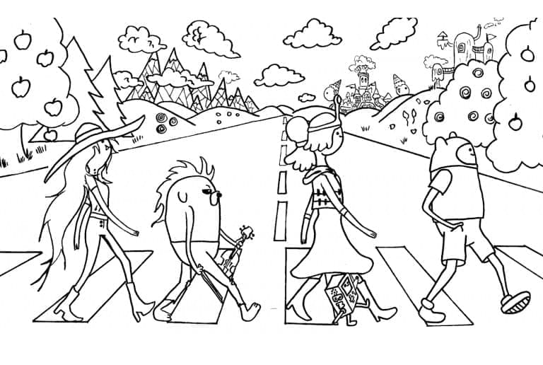 Free printable Adventure Time coloring page #206896 from Cartoons and Animated Shows collection
