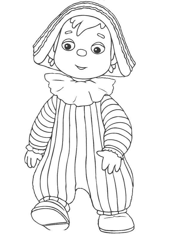 Coloring page: Andy Pandy (Cartoons and Animated Shows) #26834 - Free Printable Coloring Pages