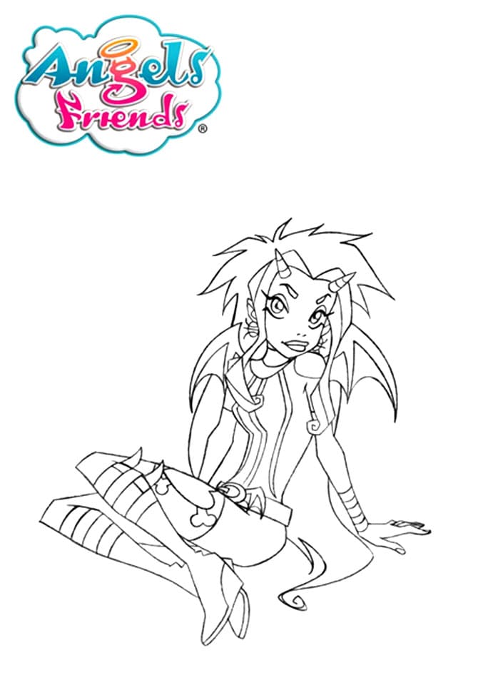 Coloring page: Angel Friends (Cartoons and Animated Shows) #198245 - Free Printable Coloring Pages