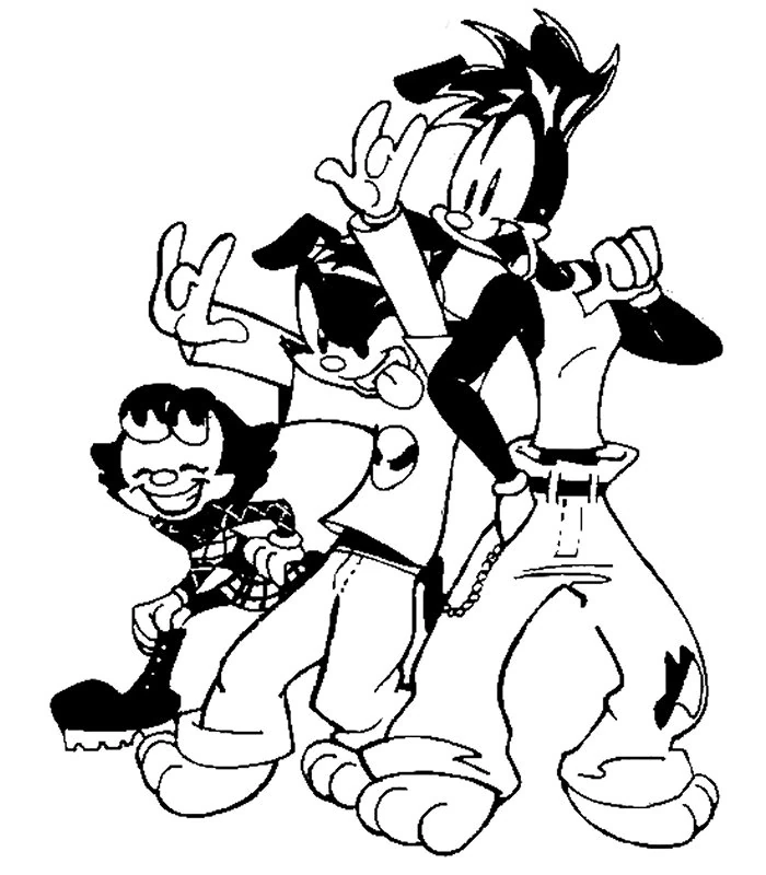 Coloring page: Animaniacs (Cartoons and Animated Shows) #48189 - Free Printable Coloring Pages