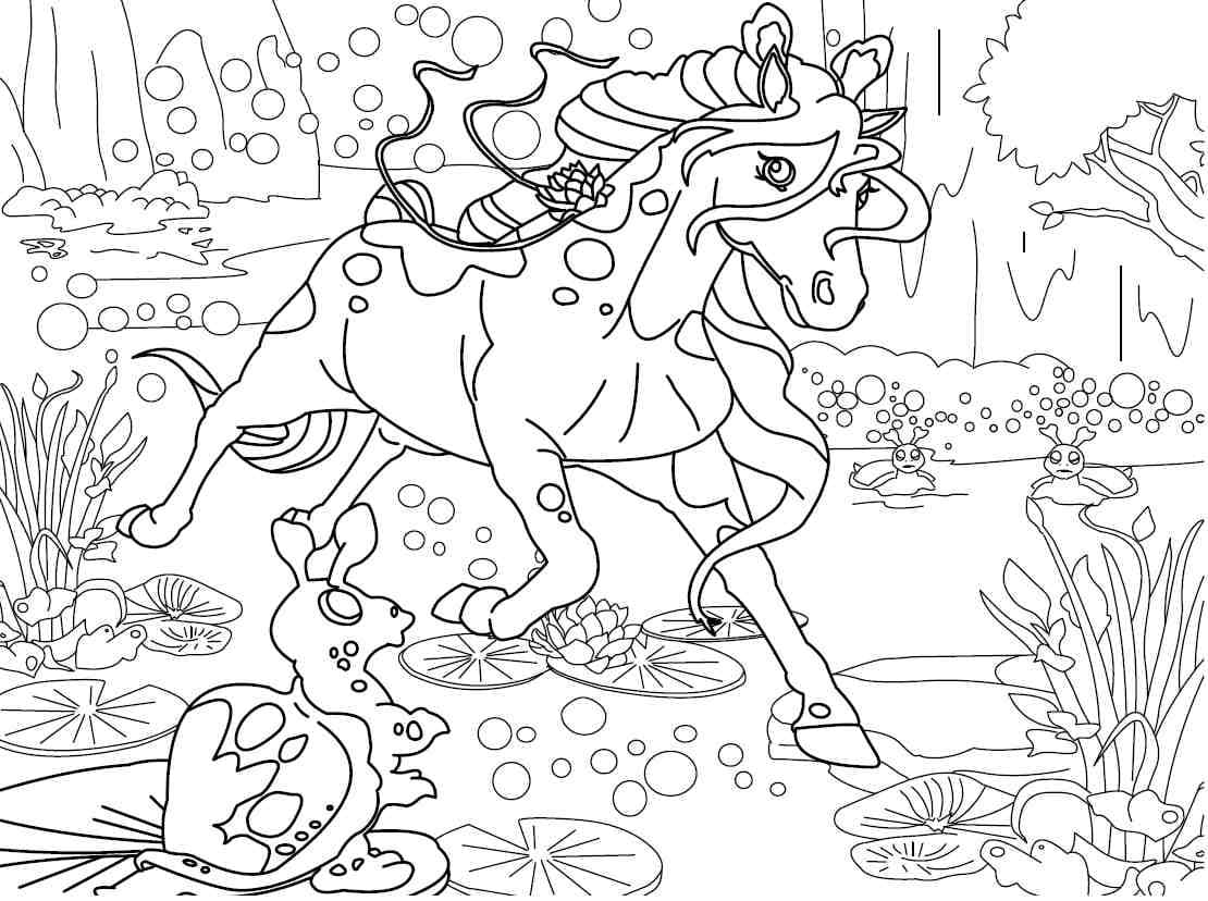 Coloring page: Bella Sara (Cartoons and Animated Shows) #209671 - Free Printable Coloring Pages