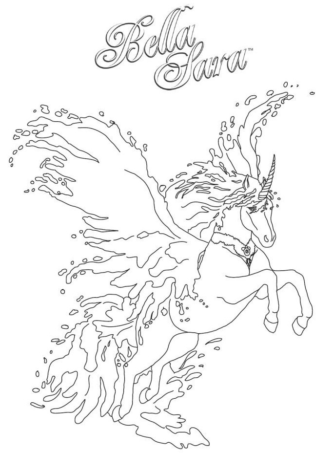 Coloring page: Bella Sara (Cartoons and Animated Shows) #41303 - Free Printable Coloring Pages