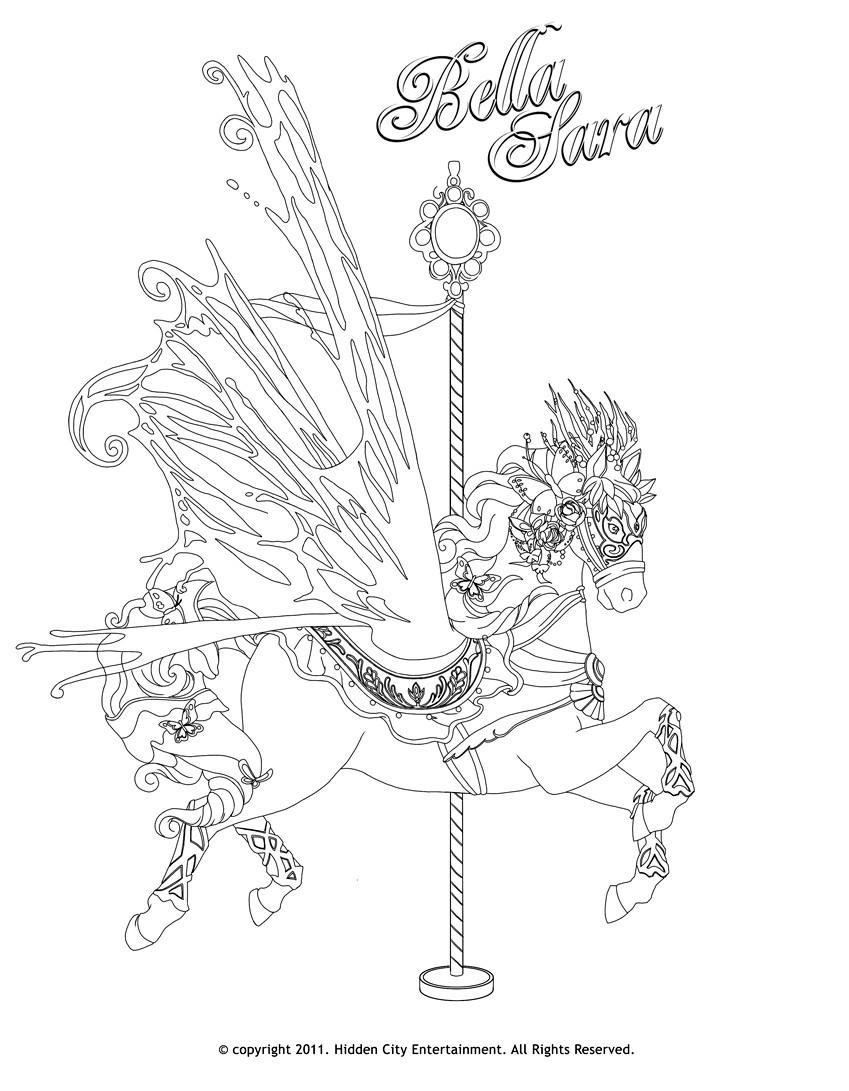 Coloring page: Bella Sara (Cartoons and Animated Shows) #41309 - Free Printable Coloring Pages