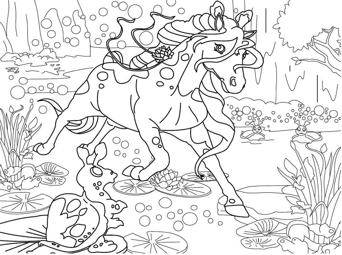 Coloring page: Bella Sara (Cartoons and Animated Shows) #41320 - Free Printable Coloring Pages