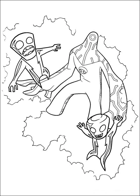 Free printable Ben 10 coloring page #40457 from Cartoons and Animated Shows collection