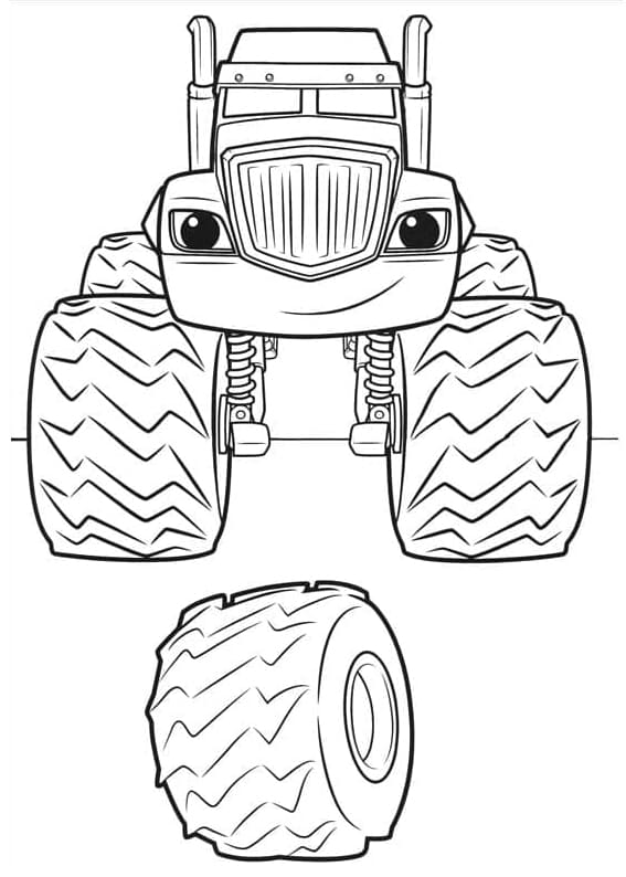 Free printable Blaze and the Monster Machines coloring page #199458 from Cartoons and Animated Shows collection