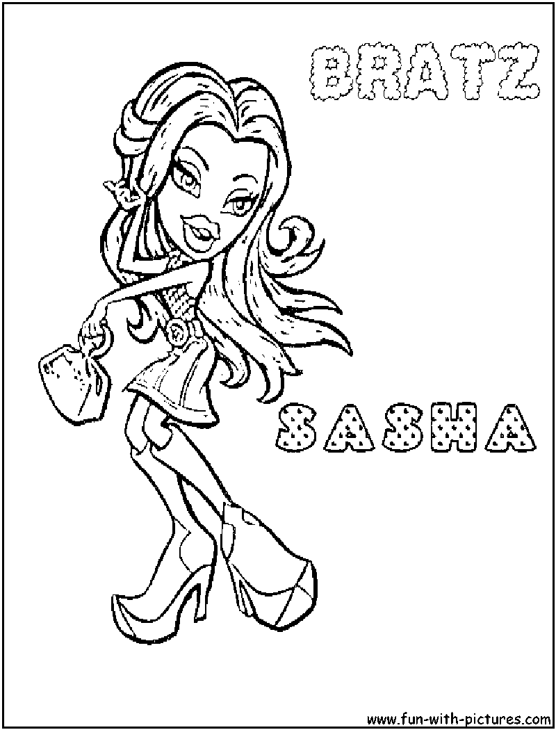 Coloring page: Bratz (Cartoons and Animated Shows) #32436 - Free Printable Coloring Pages
