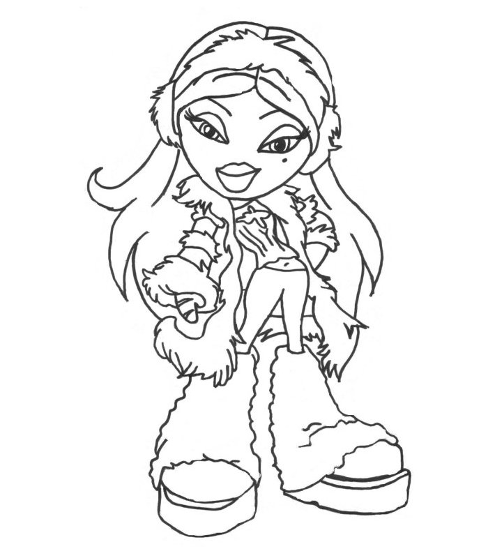 Free printable Bratz coloring page #32468 from Cartoons and Animated Shows collection