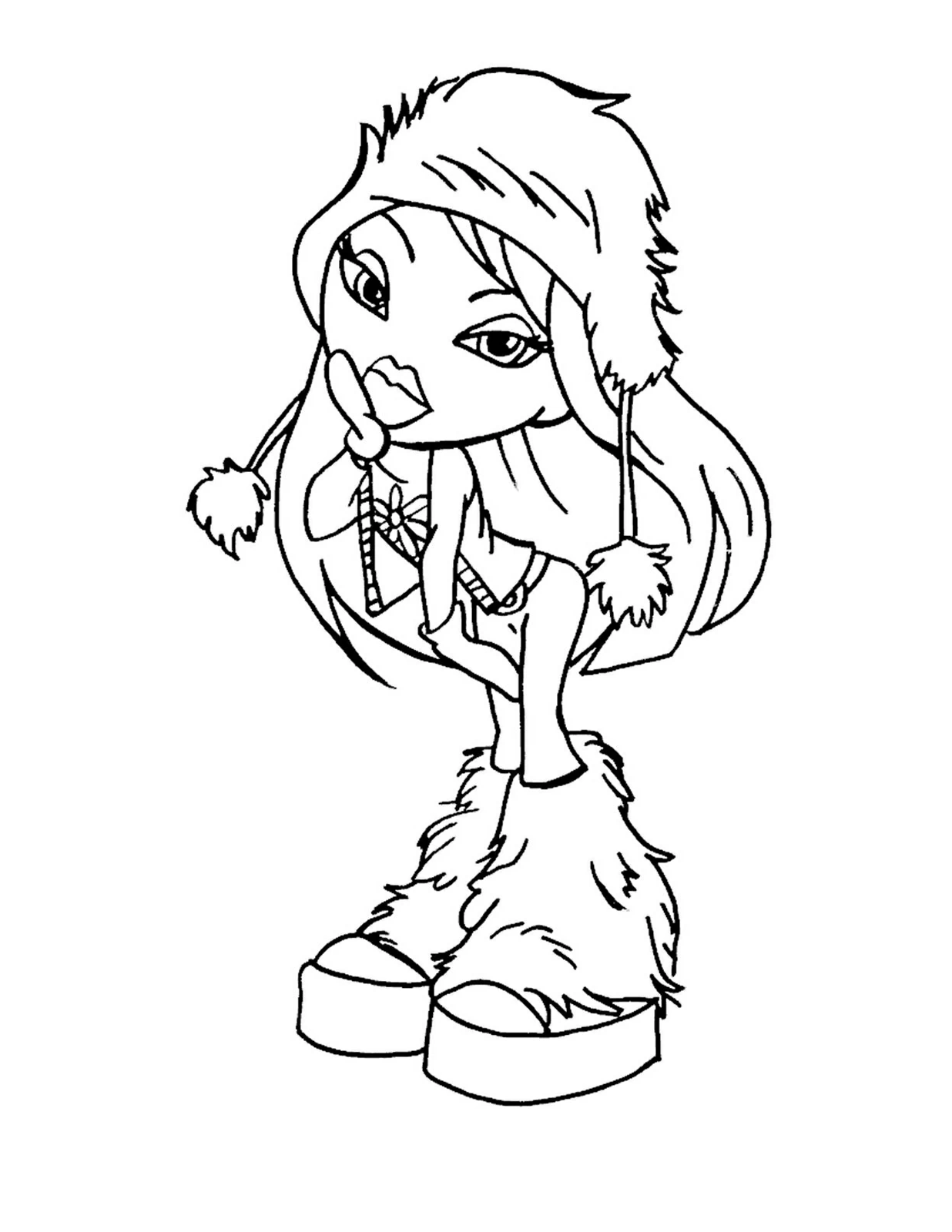 Free printable Bratz coloring page #32615 from Cartoons and Animated Shows collection Free printable Bratz coloring page #32615 from Cartoons and Animated Shows collection