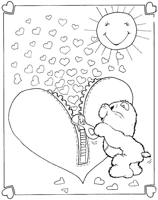 Free printable Care Bears coloring page #37132 from Cartoons and Animated Shows collection