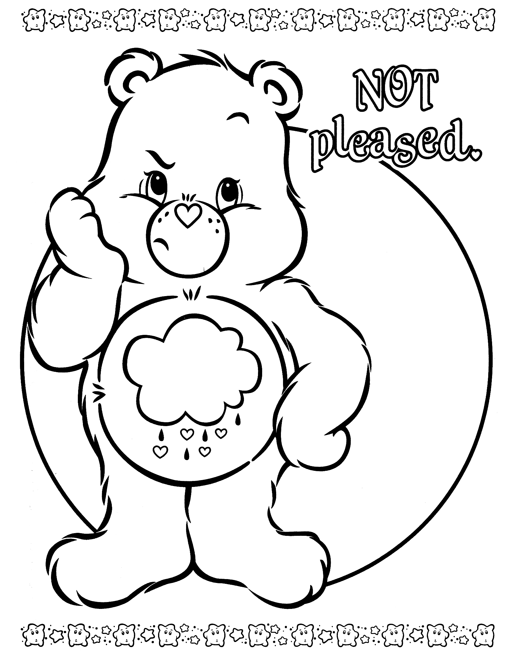Free printable Care Bears coloring page #37142 from Cartoons and Animated Shows collection
