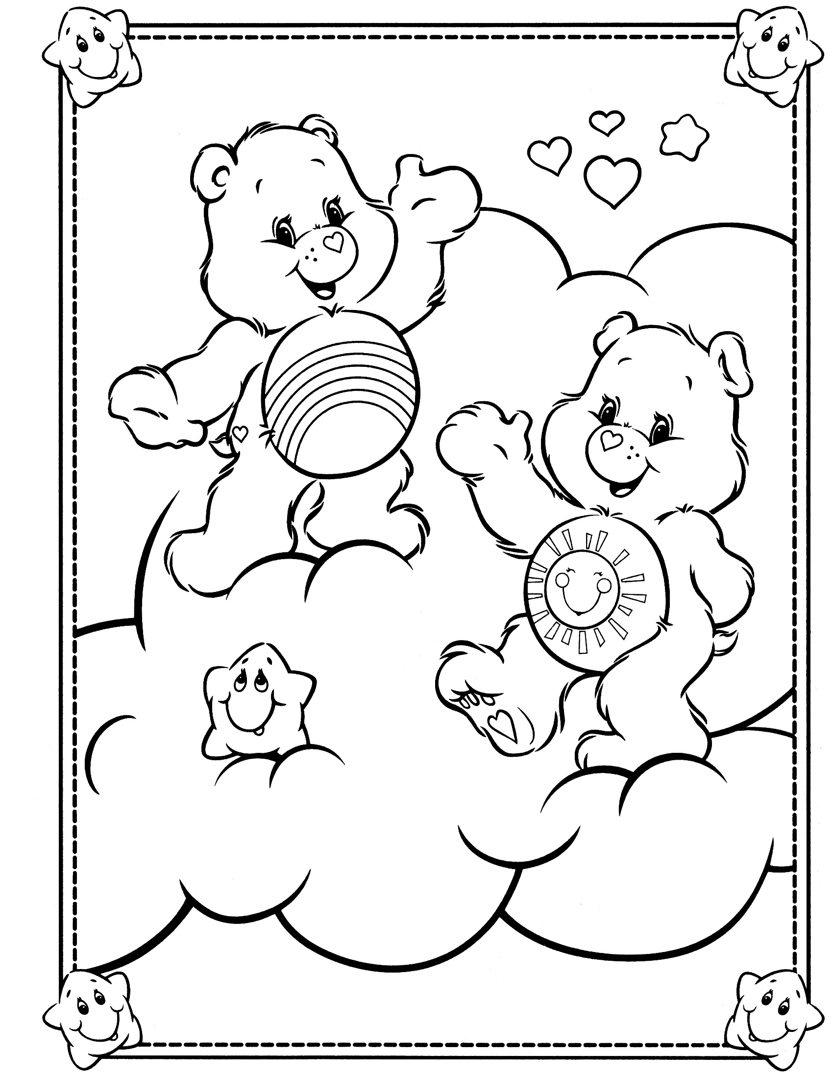 Free printable Care Bears coloring page #37178 from Cartoons and Animated Shows collection