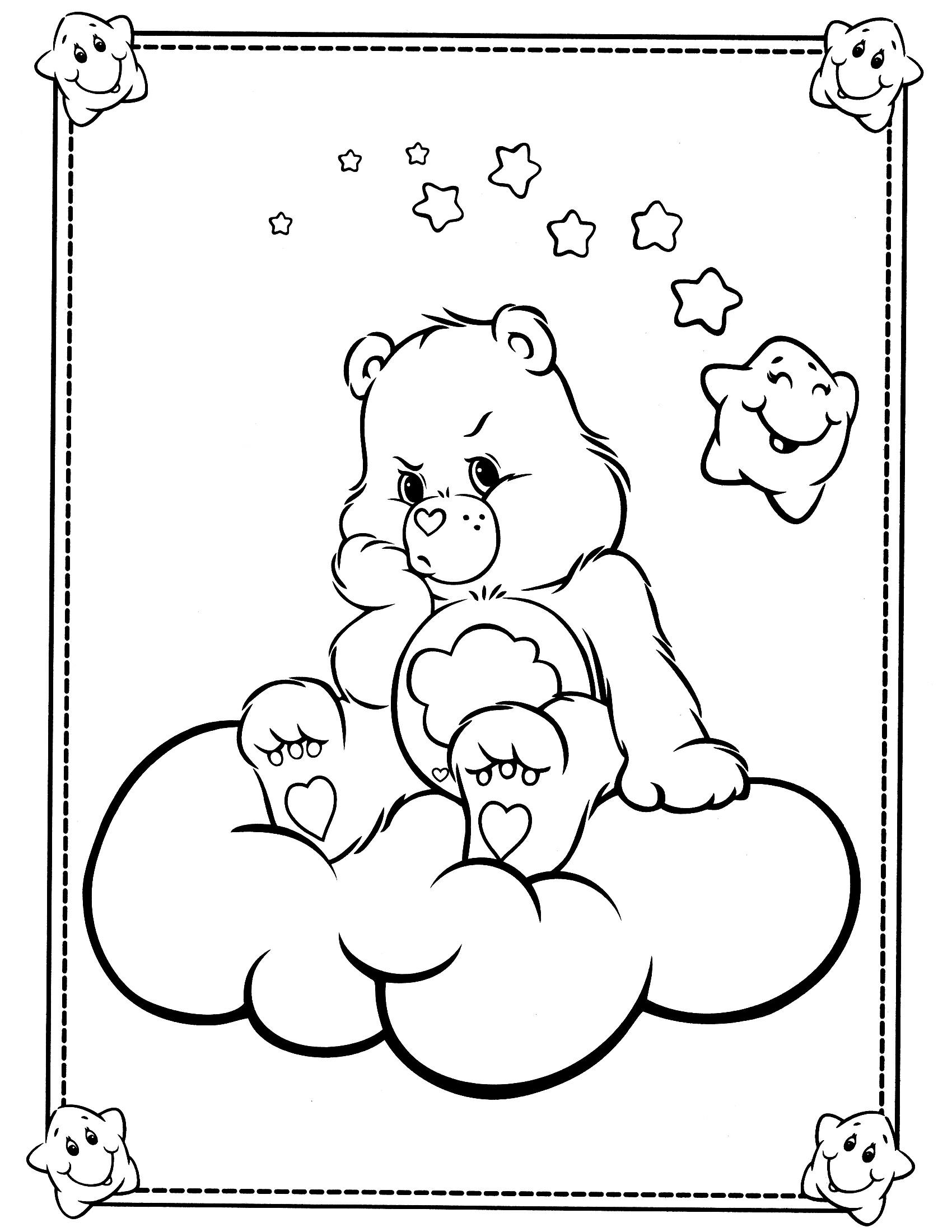 Coloring page: Care Bears (Cartoons and Animated Shows) #37224 - Free Printable Coloring Pages