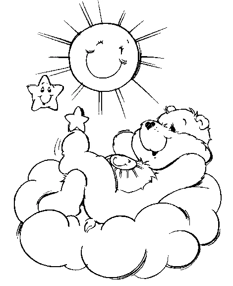 Free printable Care Bears coloring page #37274 from Cartoons and Animated Shows collection