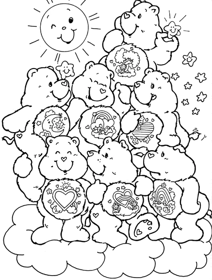 Free printable Care Bears coloring page #37431 from Cartoons and Animated Shows collection