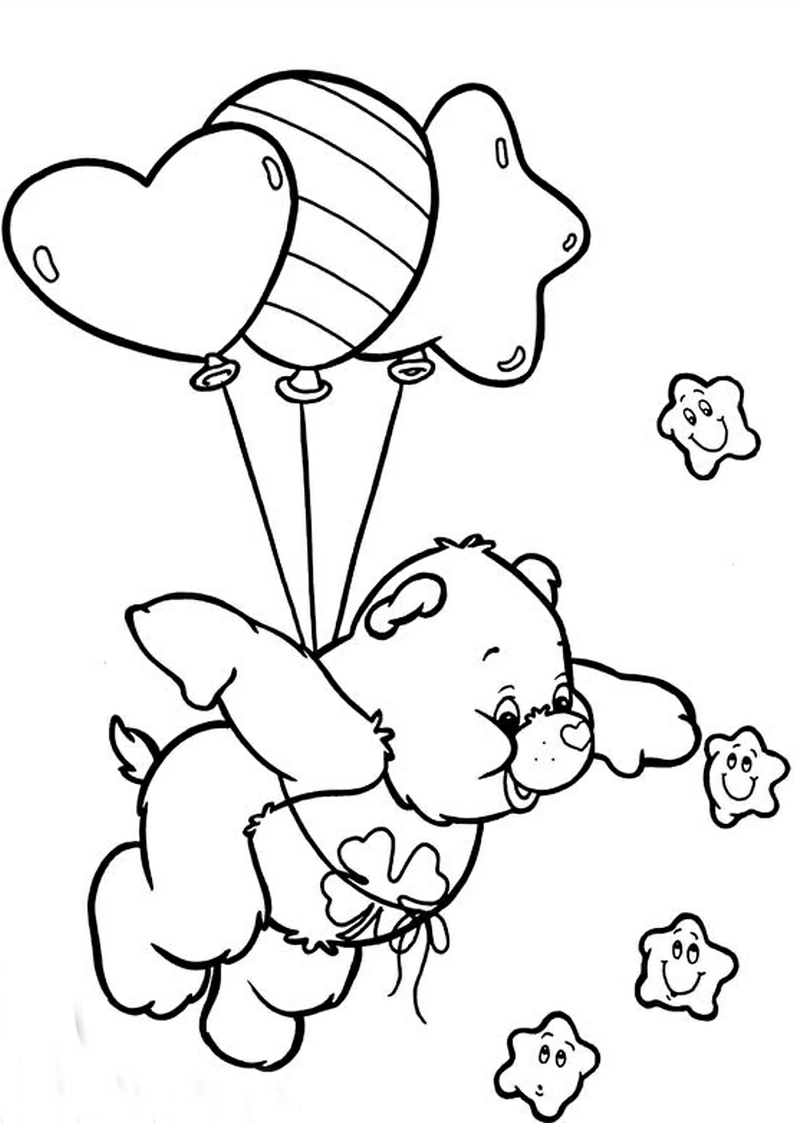 Free printable Care Bears coloring page #37529 from Cartoons and Animated Shows collection