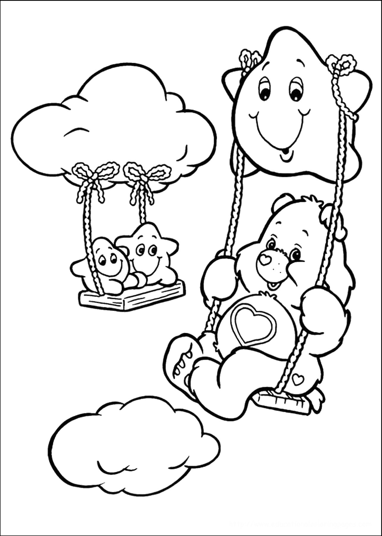 Coloring page: Care Bears (Cartoons and Animated Shows) #37558 - Free Printable Coloring Pages