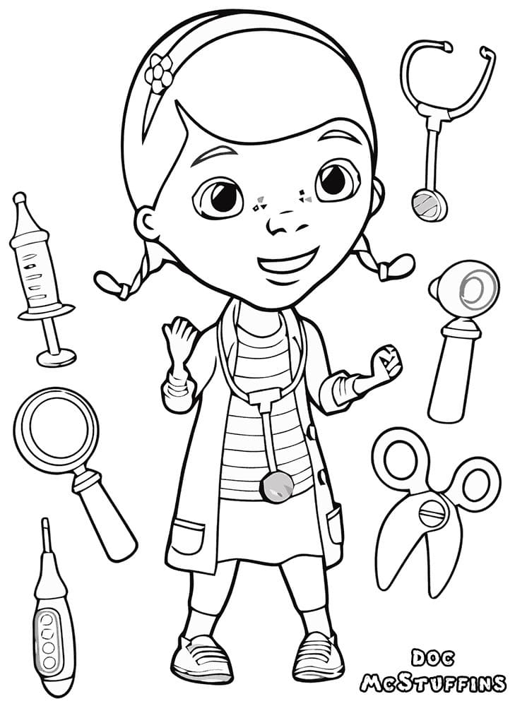Free printable Doc McStuffins coloring page #187228 from Cartoons and Animated Shows collection
