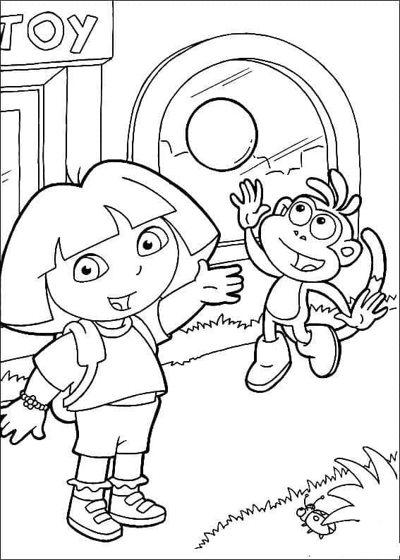 Free printable Dora the Explorer coloring page #189763 from Cartoons and Animated Shows collection