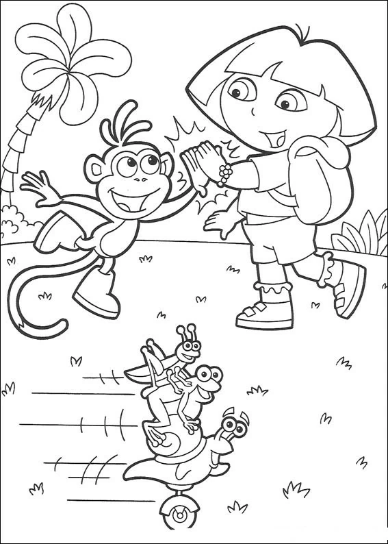 Free printable Dora the Explorer coloring page #29726 from Cartoons and Animated Shows collection