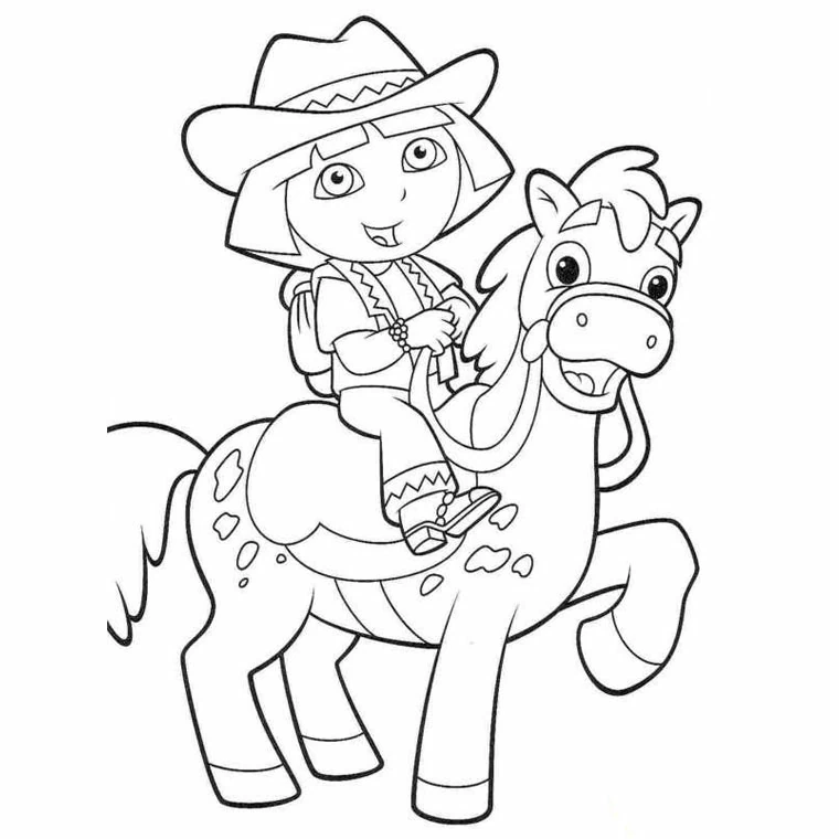 Free printable Dora the Explorer coloring page #29763 from Cartoons and Animated Shows collection