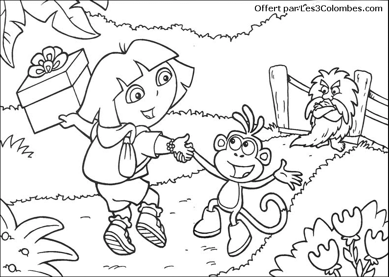 Free printable Dora the Explorer coloring page #30025 from Cartoons and Animated Shows collection Free printable Dora the Explorer coloring page #30025 from Cartoons and Animated Shows collection