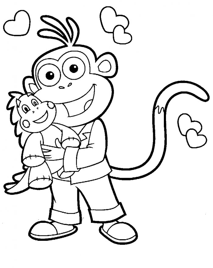 Free printable Dora the Explorer coloring page #30077 from Cartoons and Animated Shows collection
