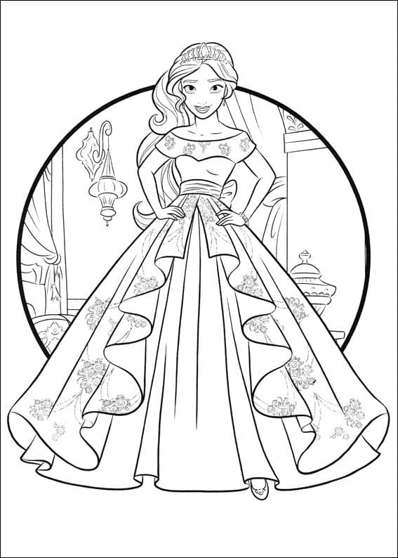 Free printable Elena of Avalor coloring page #187277 from Cartoons and Animated Shows collection