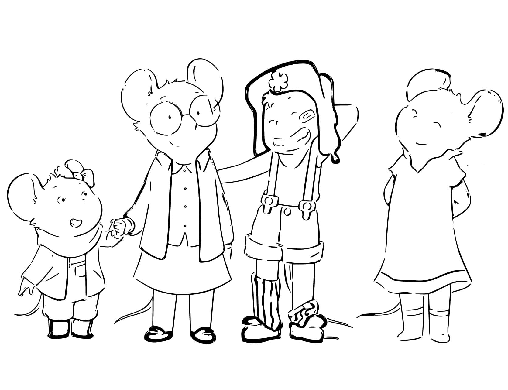 Coloring page: Ernest and Celestine (Cartoons and Animated Shows) #190711 - Free Printable Coloring Pages