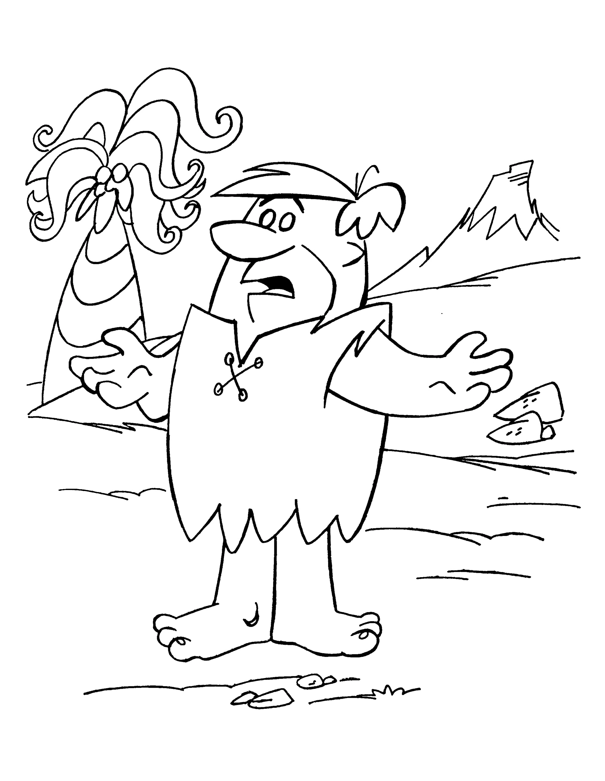 Free printable Flintstones coloring page #29594 from Cartoons and Animated Shows collection