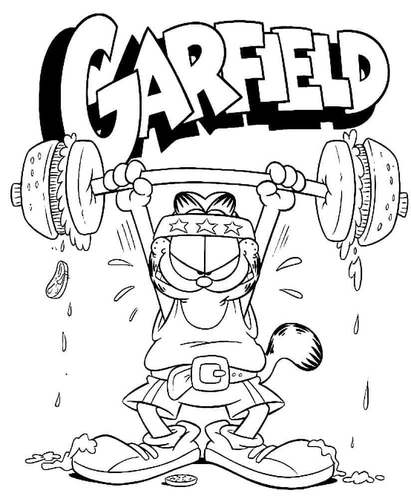 Free printable Garfield coloring page #196214 from Cartoons and Animated Shows collection