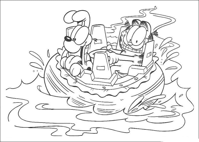 Free printable Garfield coloring page #196236 from Cartoons and Animated Shows collection