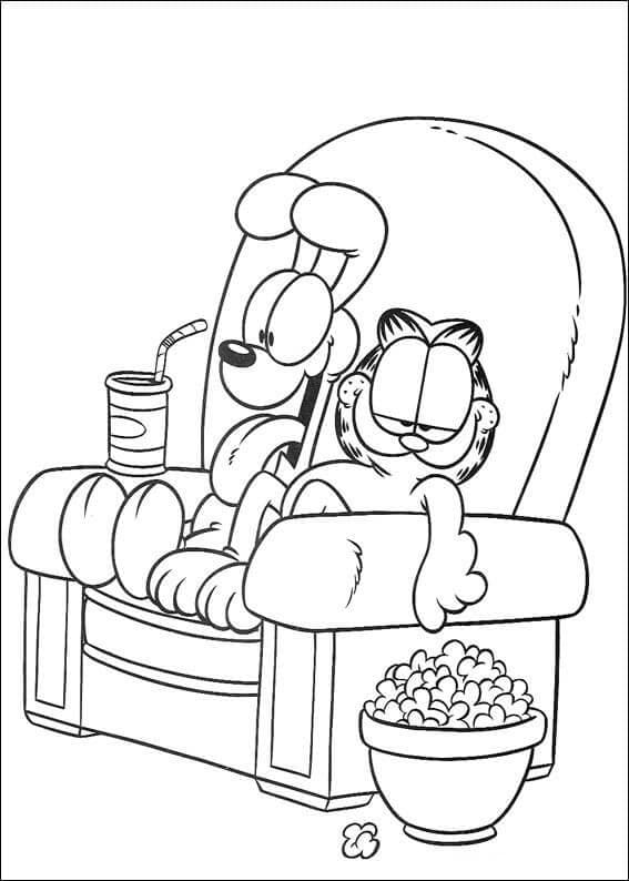 Free printable Garfield coloring page #196247 from Cartoons and Animated Shows collection
