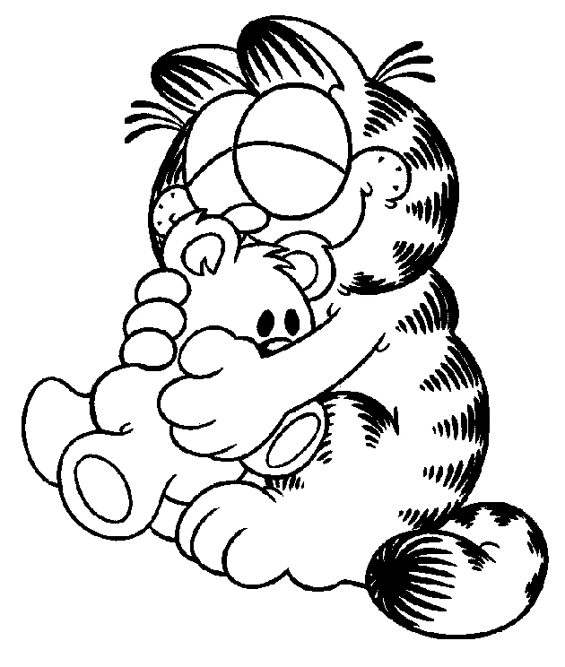 Free printable Garfield coloring page #26123 from Cartoons and Animated Shows collection