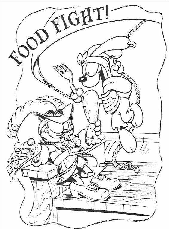 Free printable Garfield coloring page #26178 from Cartoons and Animated Shows collection