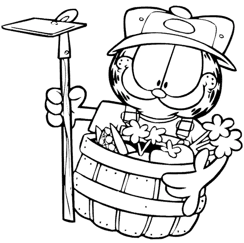 Free printable Garfield coloring page #26266 from Cartoons and Animated Shows collection