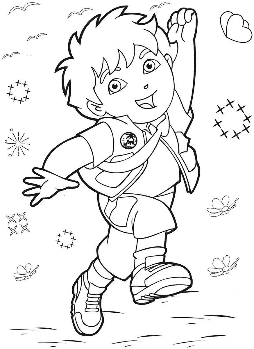 Coloring page: Go Diego! (Cartoons and Animated Shows) #48528 - Free Printable Coloring Pages