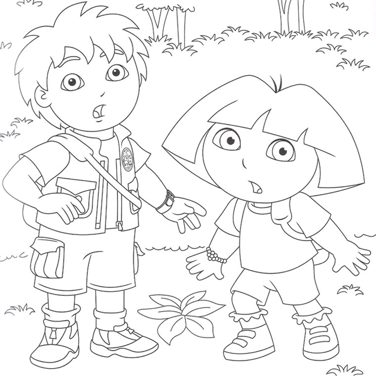 Coloring page: Go Diego! (Cartoons and Animated Shows) #48628 - Free Printable Coloring Pages
