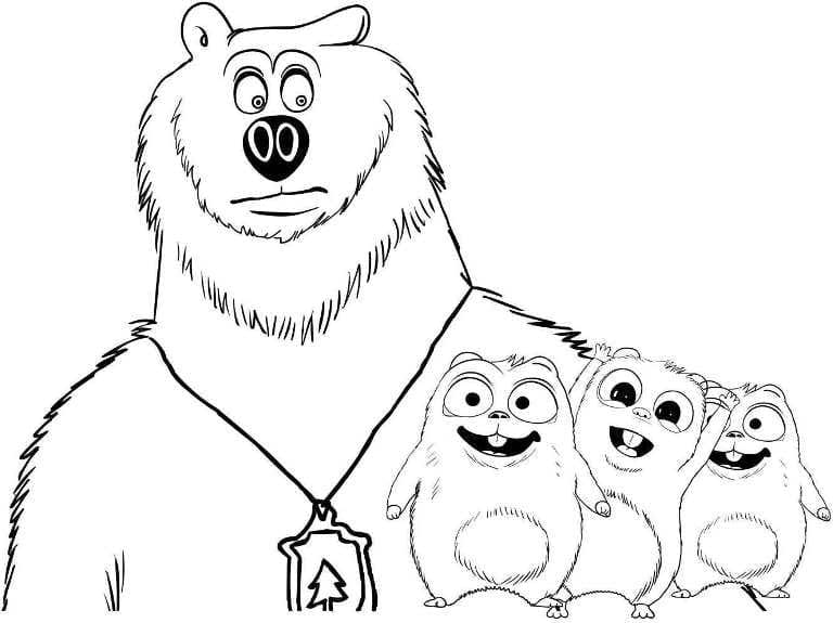 Coloring page: Grizzy and the Lemmings (Cartoons and Animated Shows) #182442 - Free Printable Coloring Pages