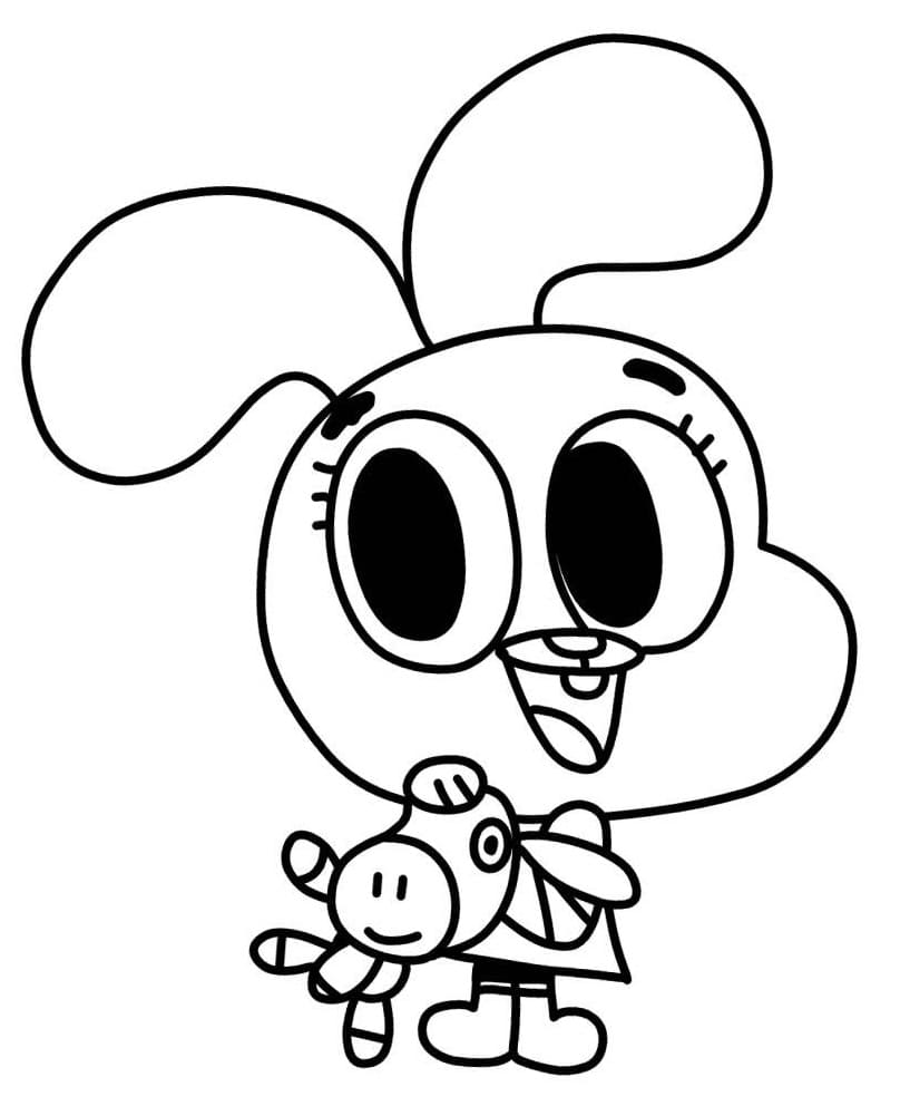 Coloring page: Gumball (Cartoons and Animated Shows) #188495 - Free Printable Coloring Pages