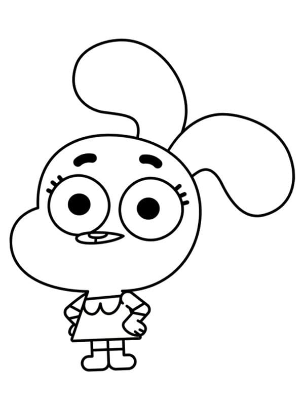 Coloring page: Gumball (Cartoons and Animated Shows) #188499 - Free Printable Coloring Pages